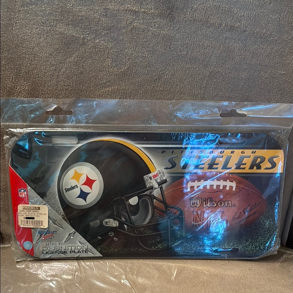 Vintage Wincraft Sports Steelers High Definition License Plate